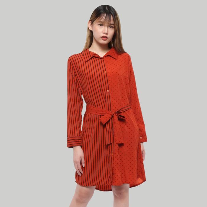 Gambar Monellina Fashion Baju Tunik Atasan XXL Jumbo Murah Wanita 03628 - Bata, L dari Monellina Fashion undefined Tokopedia