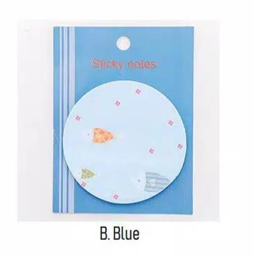 Gambar Sticky Notes Bulat Pastel / Post it Bulat Pastel - Biru dari Kus Gallery undefined Tokopedia