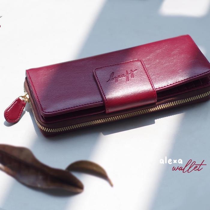 Jual Alexa wallet dompet wanita multifungsi Hitam Jakarta