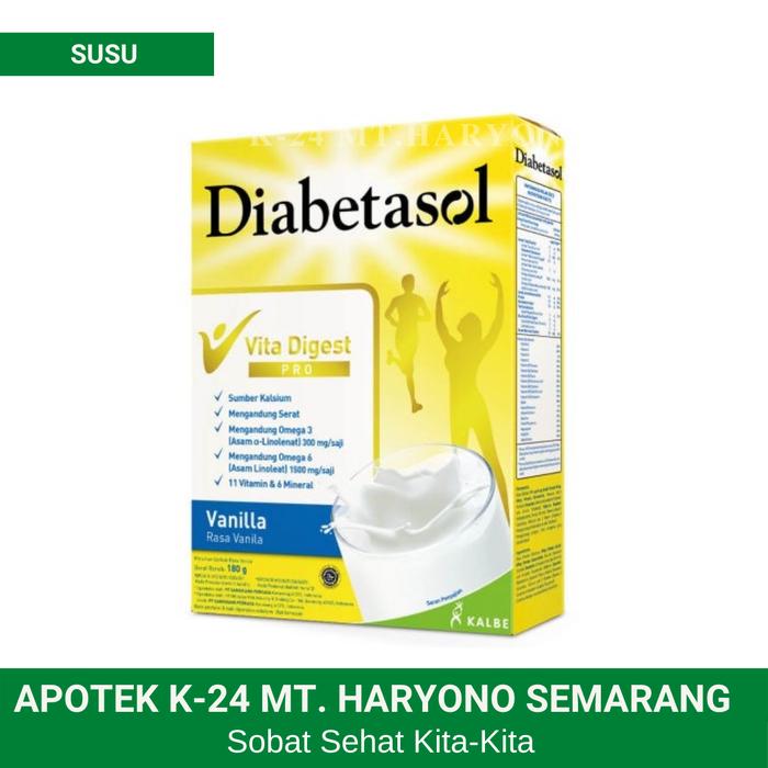 Gambar DIABETASOL RASA VANILLA dari Apotek K24 MT Haryono Semarang undefined Tokopedia