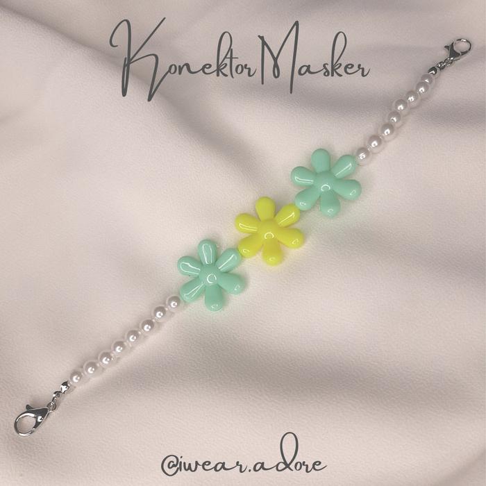 Gambar Konektor Masker Hijab Konektor Mutiara - D dari Adore Craft.co undefined Tokopedia