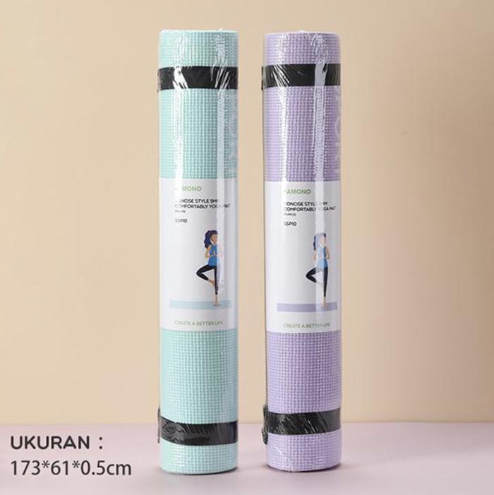 Gambar Matras Yoga Anti Slip Matras Yoga Anti Licin Tebal PVC 173*61*0,5CM - Random dari A1 Accessories Store undefined Tokopedia