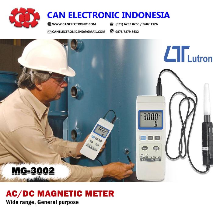 Jual AC DC Magnetic Meter Lutron MG-3002 Harga Distributor - Jakarta ...
