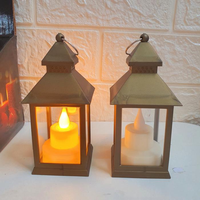 Gambar Lampu Lilin LED Portable Lentera Lampu Tidur Murah Dekorasi Lampu Meja - Gold dari MadisonShop undefined Tokopedia