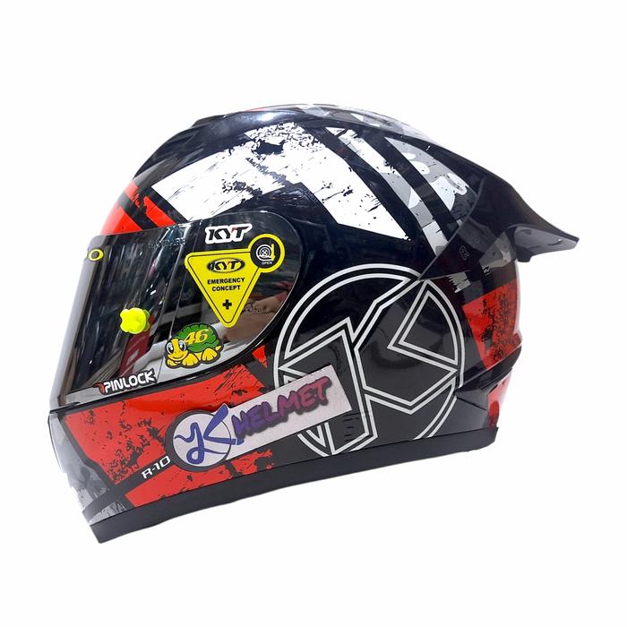 Jual Paket ganteng HELM KYT R10 motif 