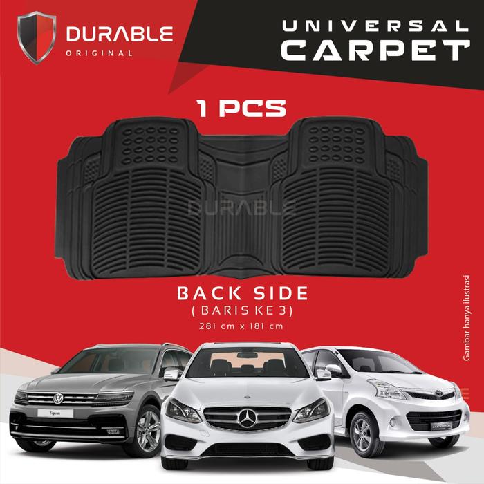 Gambar NISSAN EVALIA Karpet Mobil Karet PVC DURABLE 1Pcs Baris ke 3 Universal - Hitam dari TDC Variasi Kota Tangerang Tokopedia