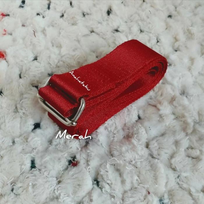 Gambar Yoga Strap / Strap Yoga / Belt Yoga / Strap Yoga ekonomis - Merah dari Anahataku undefined Tokopedia