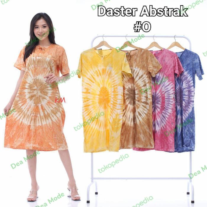 Gambar DASTER KAOS LD 120 MODEL Leher TALI/DASTER TIE DIE-ORANGE - Orange dari Dea Mode undefined Tokopedia