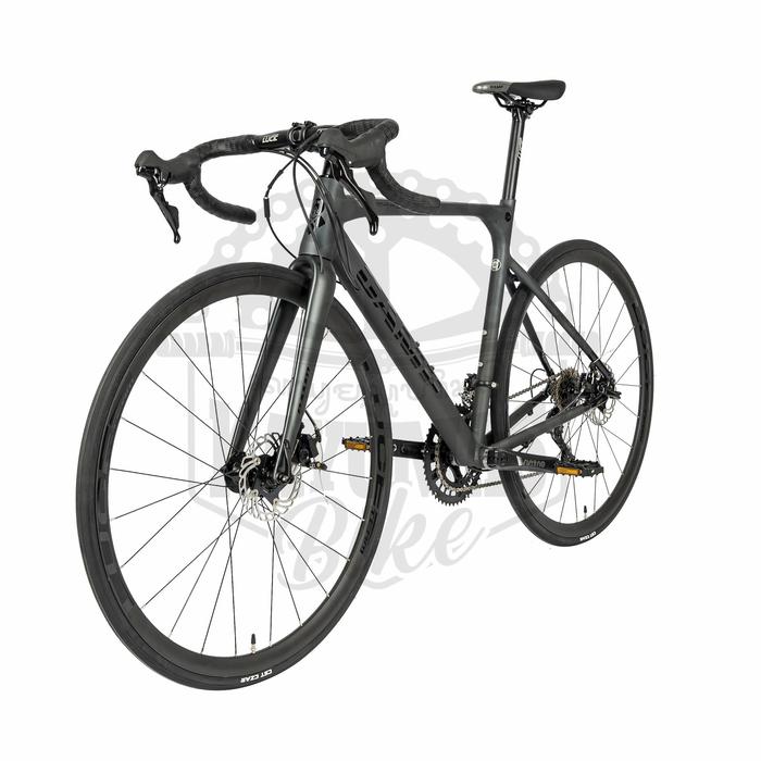 Gambar SEPEDA ROAD BIKE 700 CAMP IMPALA X 2 x 11 SPEED MECHANICAL DISC BRAKE - Grey Black, 50 dari Kayumas Bike undefined Tokopedia
