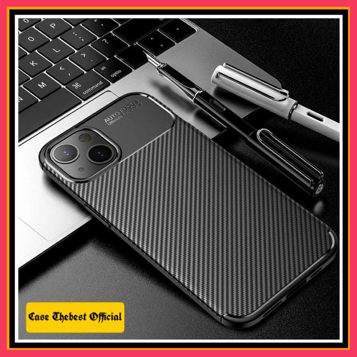 Gambar IPHONE 13 / PRO / MAX / MINI CASE AUTO FOCUS CARBON SOFT COVER CAFELE - Hitam, 13 6.1 dari Case Thebest undefined Tokopedia
