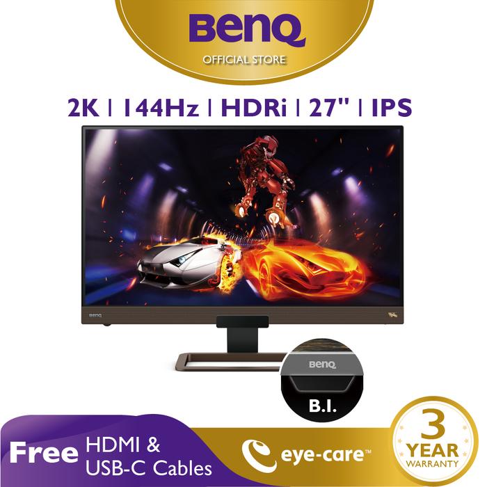 Jual Monitor 144Hz EX2780Q 27inch 2K IPS QHD HDR Eye Care Gaming Monitor -  Jakarta Barat - BenQ Official Store | Tokopedia