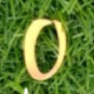 Gambar Huruf Besar dari bahan Akrilik GOLD (Huruf A - Z, &) tinggi 2 cm - O dari Mahardetri undefined Tokopedia