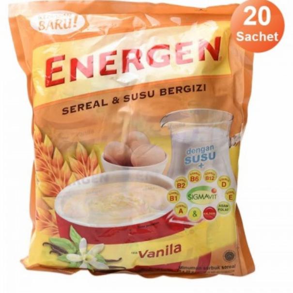 Gambar Energen Sereal & Susu Bergizi Rasa Vanila 20 X 30G dari argaaa123 undefined Tokopedia