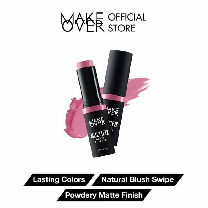 Gambar Make Over Multifix Matte Blusher - 03 Blush Rush dari Raffaby Secret undefined Tokopedia