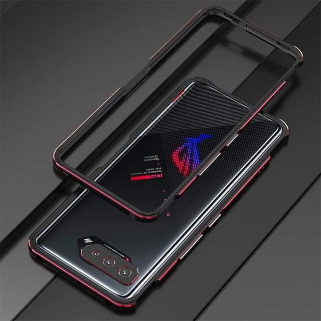 Gambar Case Asus ROG Phone 5 ZS673KS Case Bumper Alumunium Metal - List Merah dari Benny Acc undefined Tokopedia