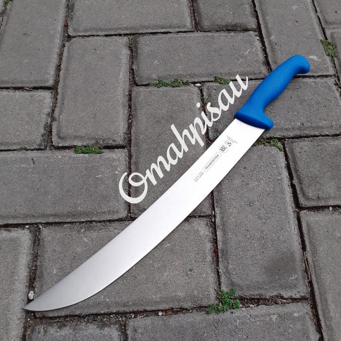 Gambar Pisau sembelih tramontina cimeter 36 cm - Biru dari Omah Pisau Jogja undefined Tokopedia