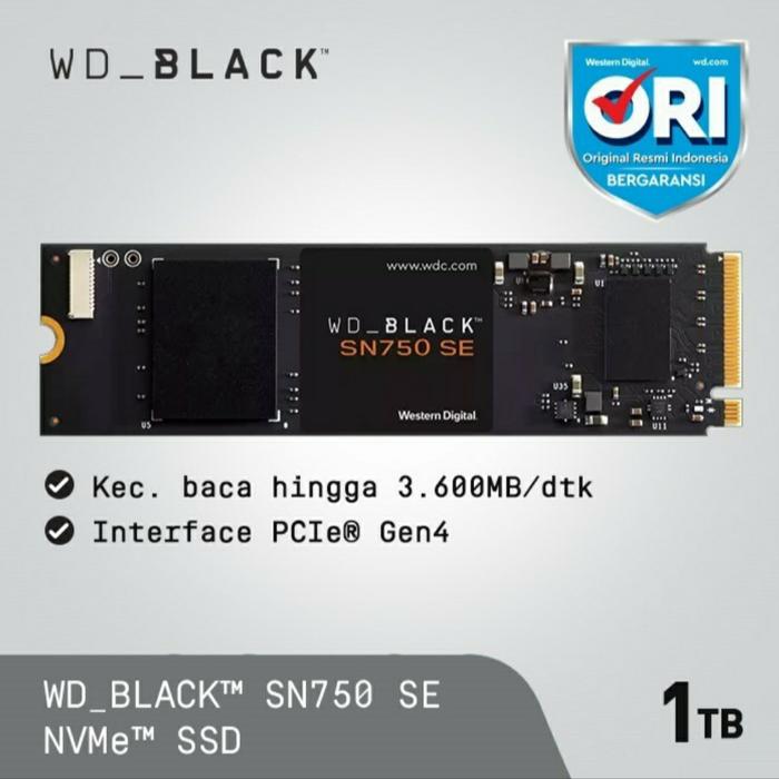 Wd 1tb Ssd Black Sn750 Se M2 Nvme Pcie Gen External Sn750se