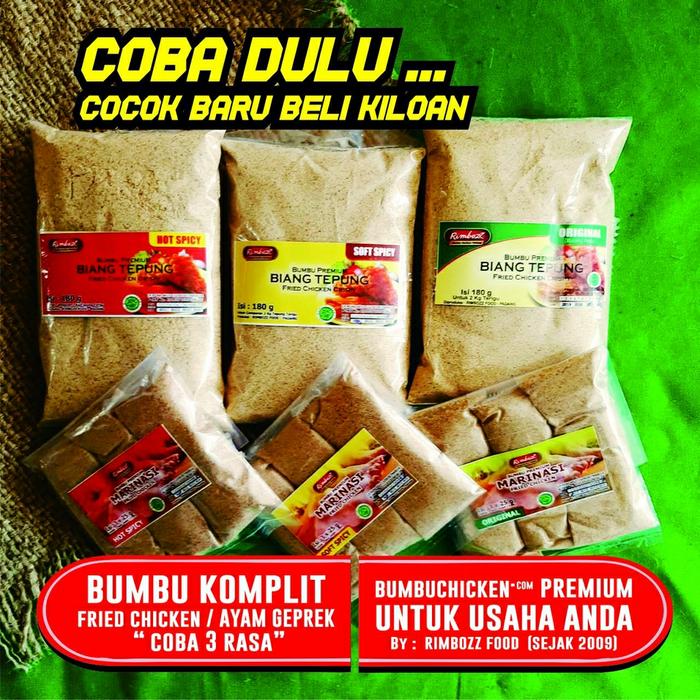 Gambar Bumbu komplit fried chicken kualitas restoran franchise dari Rimbozz undefined Tokopedia