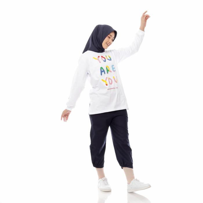 Gambar Kaos atasan wanita tangan panjang - Putih, M dari Mareema undefined Tokopedia