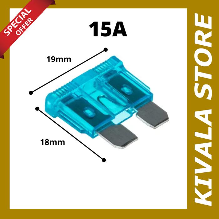 Sekring gepeng flat mobil motor fuse blade besar - 15A