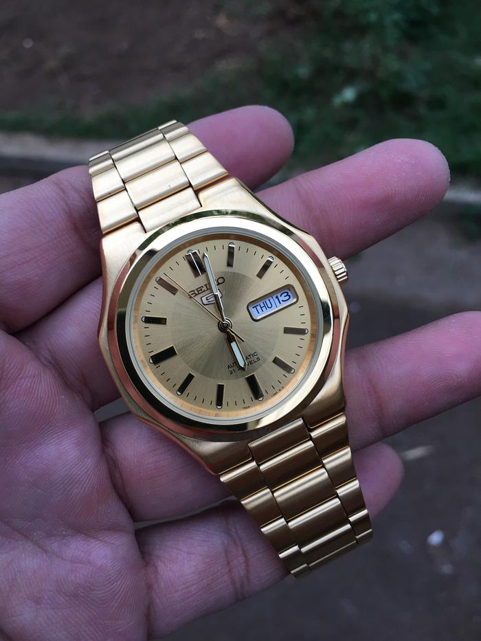 Jual Seiko 5 SNKK52 Nautilus Gold 