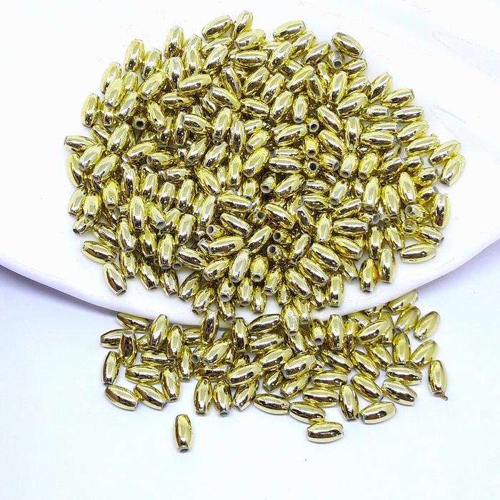 Gambar PAYET MUTIARA BEADS PADI / MUTIARA PADI UNTUK KERAJINAN - Gold 3x5mm dari Dunia Baru Acc undefined Tokopedia