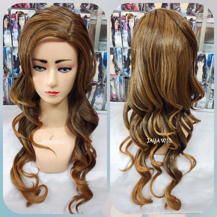 Gambar Wig Curly Panjang Tanpa Poni Rambut Palsu Model Keriting - MW39 2T27 dari jayawig undefined Tokopedia