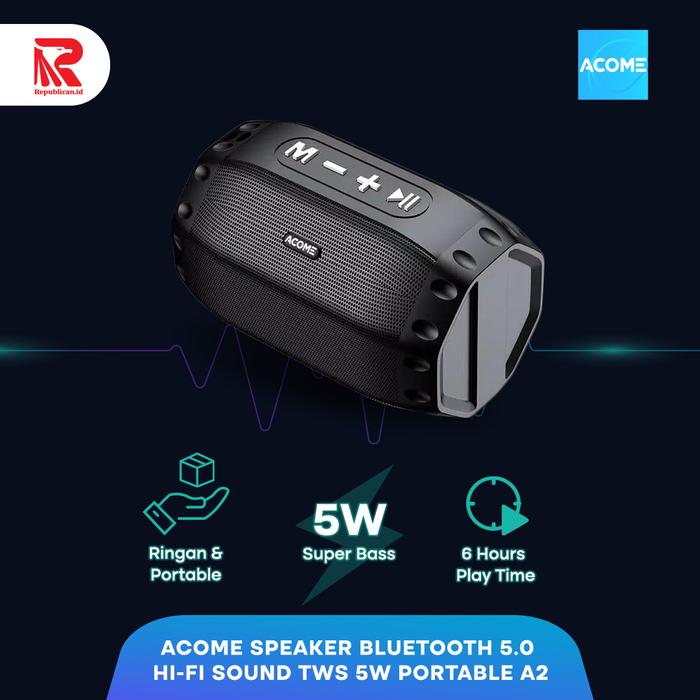 Jual ACOME Speaker Bluetooth 5.0 Hi-Fi 