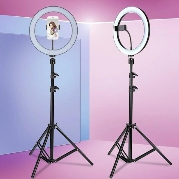 Gambar [PROMO] Ring Light 26cm + Tripod 2.1m - Lampu Makeup - Lampu Selfie dari TF Gadget undefined Tokopedia
