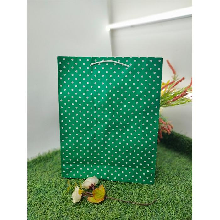 Gambar Tas Kertas Kraft Motif Belanja Hadiah Souvenir 29,5 x 8 x 36,5 2200 - Hijau dari Rahmah Tas Kertas dan Kemasan undefined Tokopedia