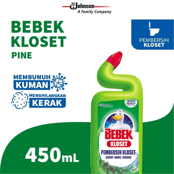 Gambar BEBEK - KLOSET BOTOL 450ml | Cairan Pembersih Closet Toilet WC - Pine dari INTI MEDIKA STORE undefined Tokopedia