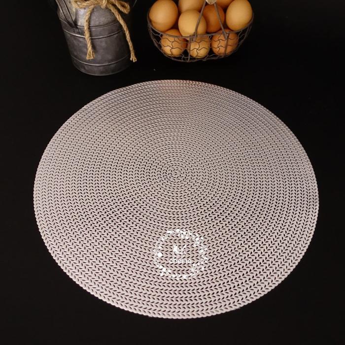 Gambar Chefio Placemat / Taplak / Tatakan Piring / Alas Penyaji Properti Foto - Spiral Silver dari Chefio Kitchenware undefined Tokopedia