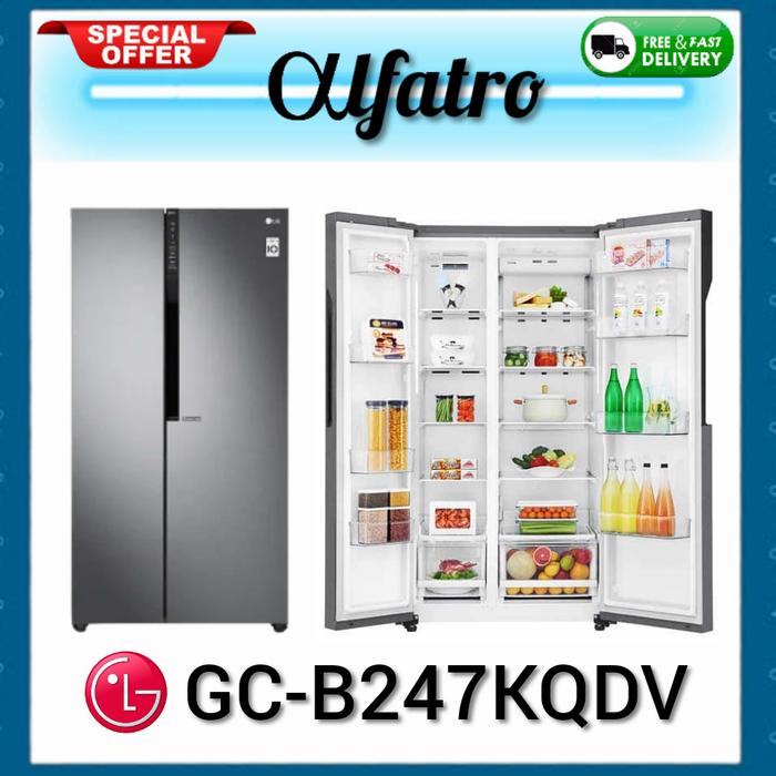 Gambar LG Side By Side GCB247KQDV - SILVER dari ALFATRO undefined Tokopedia