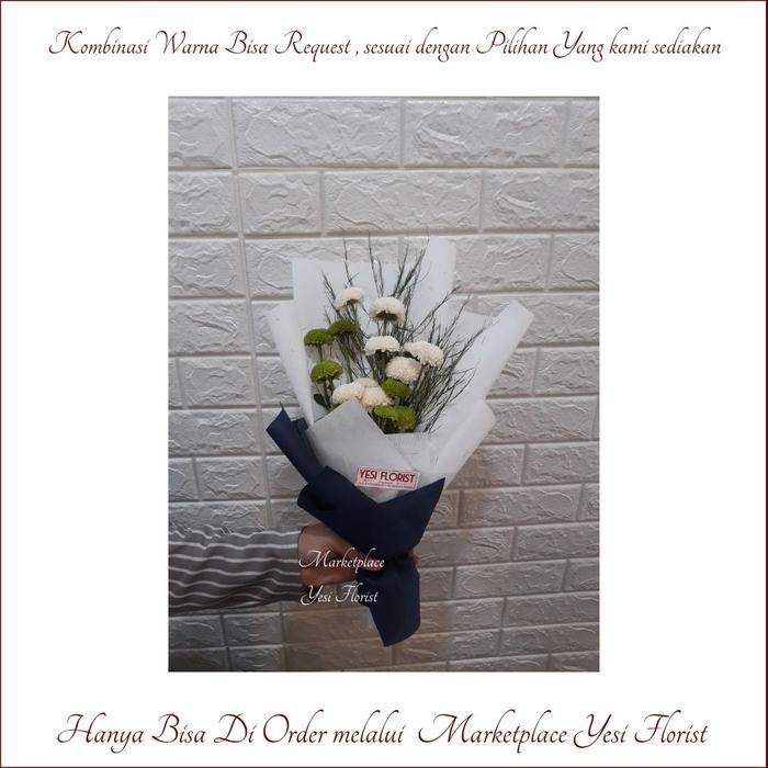 Gambar Buket Bunga Wisuda - Buket Wisuda murah - Buket Bunga Asli di Semarang - Buket Pom-Pom dari Yesi Florist undefined Tokopedia
