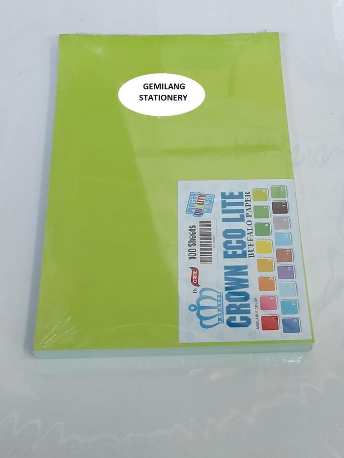 Gambar Kertas BC / Cover Buffalo Jilid Ukuran F4 Crown - Hijau Muda dari Gemilang Maju Bersama undefined Tokopedia