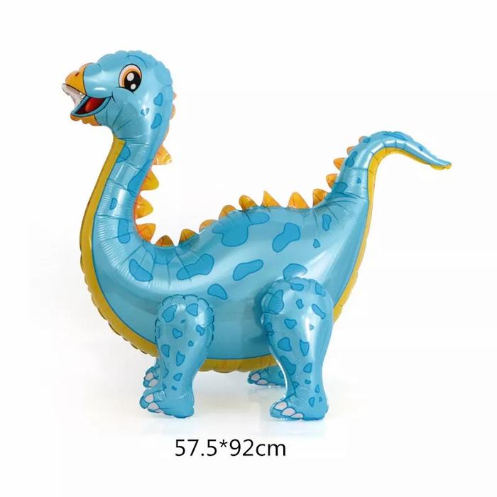 Gambar balon foil dinosaurus 4D / dinosaurus T-Rex balon dino jurassic 4D - stego biru dari zies store undefined Tokopedia