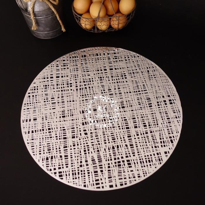 Gambar Chefio Placemat / Taplak / Tatakan Piring / Alas Penyaji Properti Foto - Lattice Silver dari Chefio Kitchenware undefined Tokopedia