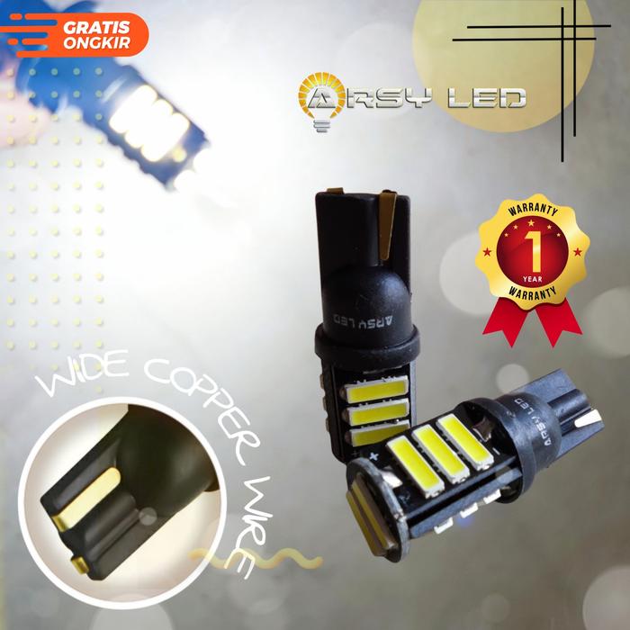Gambar Lampu Led T10 7014 11 titik Senja Sein Mundur Super Bright Mobil Motor - Putih WIDE dari ARSYSTORE AUTOLED undefined Tokopedia