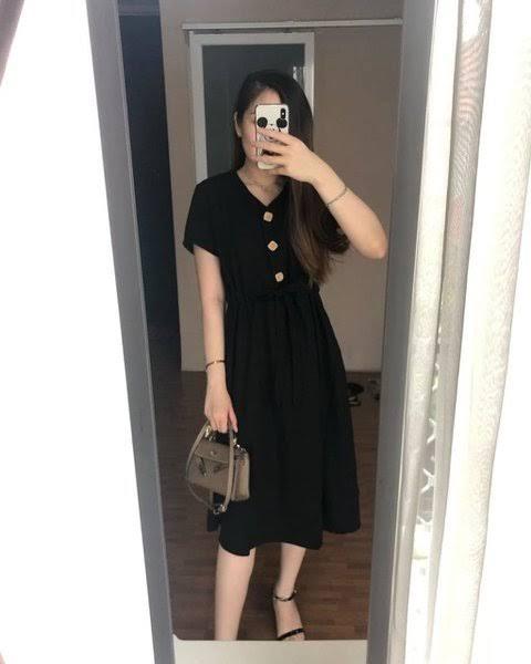 Gambar DRESS-TUNIK-AMANDA-MANOPO-WANITA-DASTER - Hitam, All Size dari Djuragan-Store undefined Tokopedia