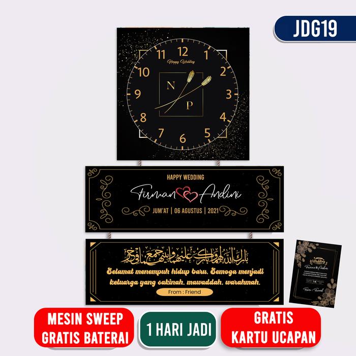 Gambar Kado Pernikahan Jam dinding Susun kado wisuda - JDG1 dari FNDkadoofficial undefined 5 Tokopedia