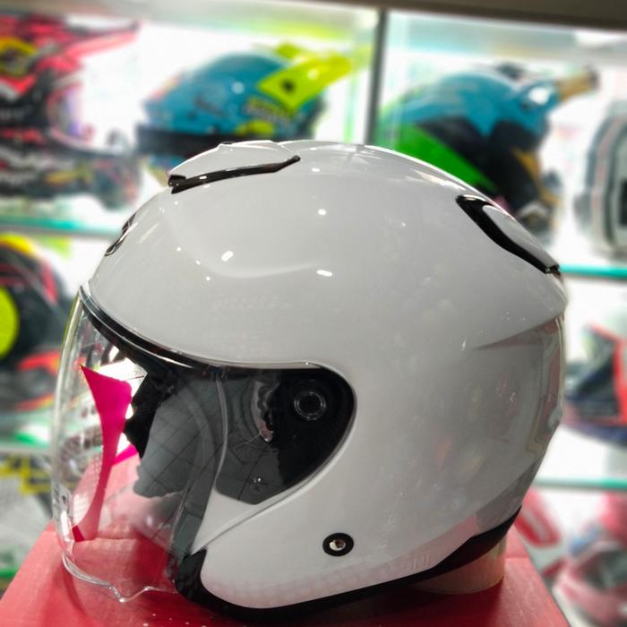 Gambar Kyt kyoto R Solid Aqua blue glosy ( original ) Helm Motorcycle - white, M dari MR store.20 undefined Tokopedia