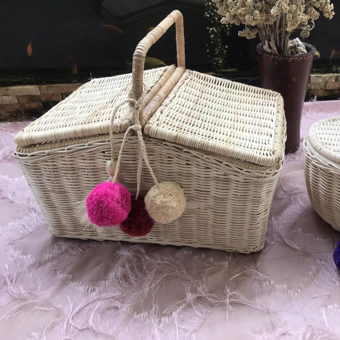 Gambar Keranjang piknik rotan besar - Kotak besar dari Isna borneo undefined Tokopedia