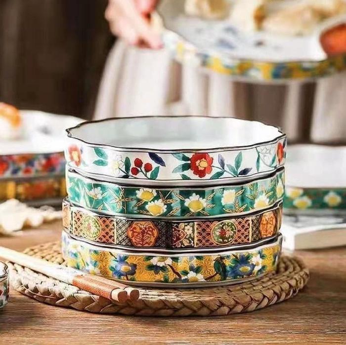 Gambar Jiaozi Dumpling Plate Round Ceramic 16 cm| Keramik Makan Mamasan Co - No.1 dari Mamasan Co Homewares Jakarta undefined Tokopedia