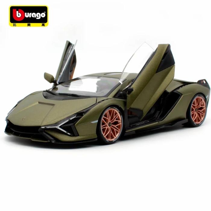 Gambar Bburago 1:18 Lamborghini Sian FKP37 diecast car - Hijau dari Z4ня4 Store undefined Tokopedia