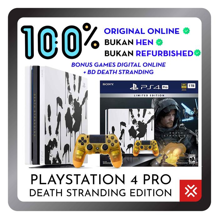 Gambar SONY PS4 PRO Playstation 4 Limited Edition Death Stranding Original - MESIN PS4 dari Kyuuden Games Indonesia undefined Tokopedia