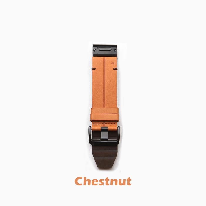 Gambar Strap Kulit Leather Garmin Quickfit 26 Fenix 6x 5x Plus Descent Quatix - Chestnut dari Best DJL undefined Tokopedia