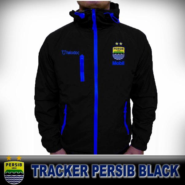 Jual Jaket Tracker Windbreaker Persib Hitam Black Taktis TAD