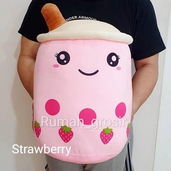 Gambar Boneka Boba Giant Super Jumbo Ukuran 35x55 CM - Pink dari Berrbi Shop undefined Tokopedia