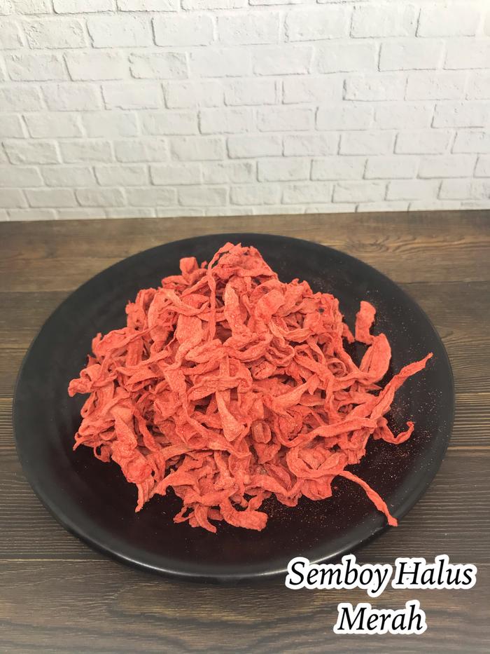 Gambar SEMBOY / SOMBOY / SEMBOI HALUS MERAH/PUTIH - MERAH dari Sekarlim undefined 5 Tokopedia
