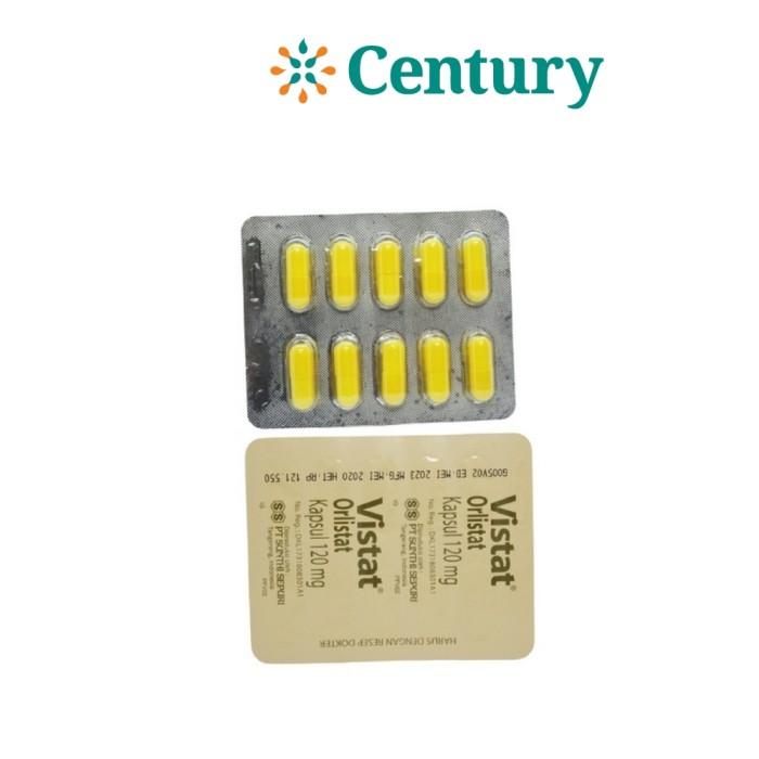 Gambar VISTAT 120MG 1 STRIP 10 TAB / OBESITAS/TERAPI BERKELEBIHAN BERAT BADAN dari Apotik Century undefined Tokopedia